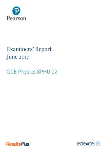 Eis J 20 GCE Physics 8PH0 02 - Pearson Qualifications