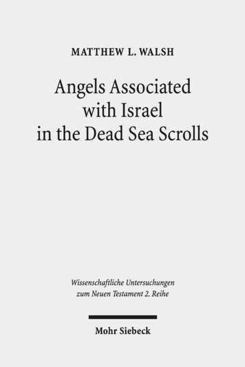 Angels Associated With Israel In The Dead Sea Scrolls