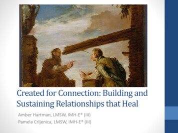 Created For Connection: Building And Sustaining Relationships . - MI-AIMH