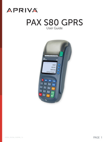 Pax S80 Gprs