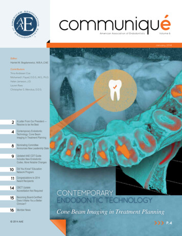 American Association Of Endodontists Volume 6 January 2014