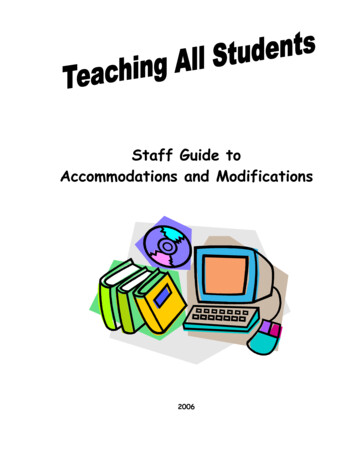 Staff Guide To Accommodations And Modifications - Shaker