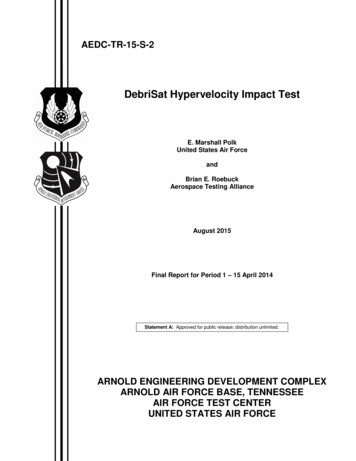 DebriSat Hypervelocity Impact Test - DTIC