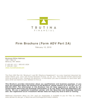 Firm Brochure (Form ADV Part 2A) - Tru