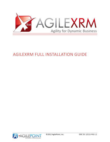 AgileXRM Full Installation Guide - AgilePoint