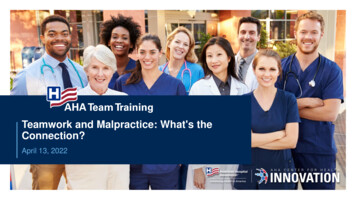 Teamwork And Malpractice: What's The Connection?