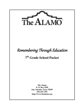 Remembering Through Education - The Alamo