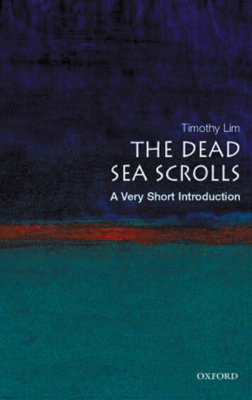 An Introduction To The Dead Sea Scrolls - Timothy Lim