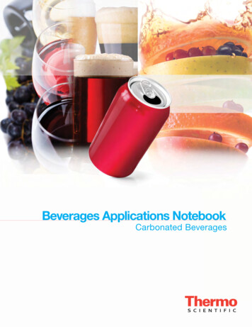 Beverages Applications Notebook: Carbonated Beverages