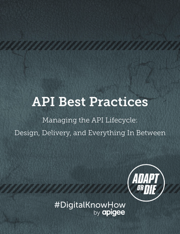 API Best Practices - Google Cloud Platform