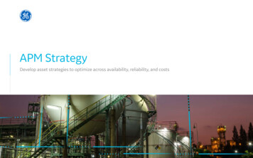 APM Strategy From GE Digital