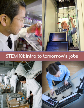 STEM 101: Intro To Tomorrow's Jobs - Bureau Of Labor Statistics