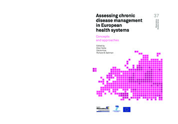 Assessing Chronic Disease Management In European Health Systems - News