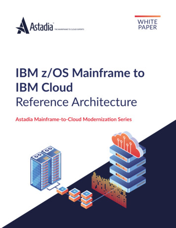 IBM Z/OS Mainframe To IBM Cloud Reference Architecture