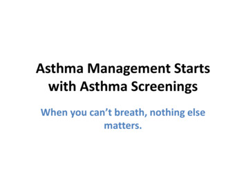 Asthma Management Starts With Asthma Screenings