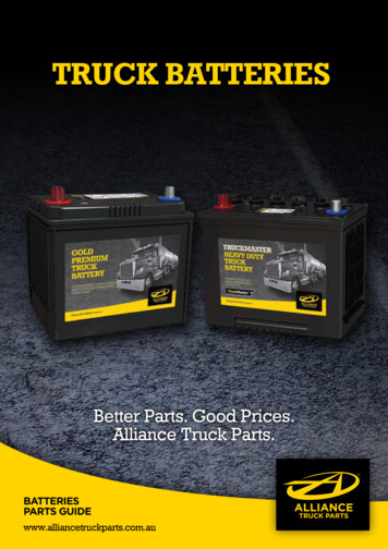 TRUCK BATTERIES - Alliance Truck Parts