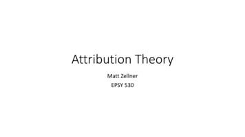 Attribution Theory - University Of Illinois Chicago