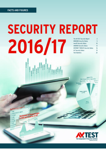 Facts And Figures Security Report 2016/17 - Av-test