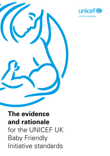 The Evidence And Rationale - Unicef