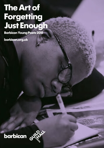 Barbican Young Poets Anthology 2015