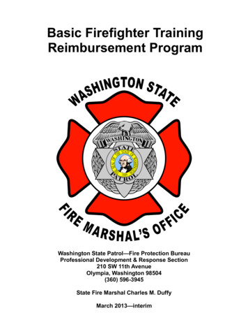 Basic Fire Fighter Training Program - Washington State Patrol