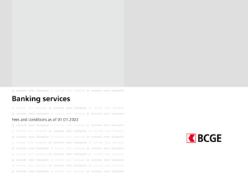 Banking Services - BCGE