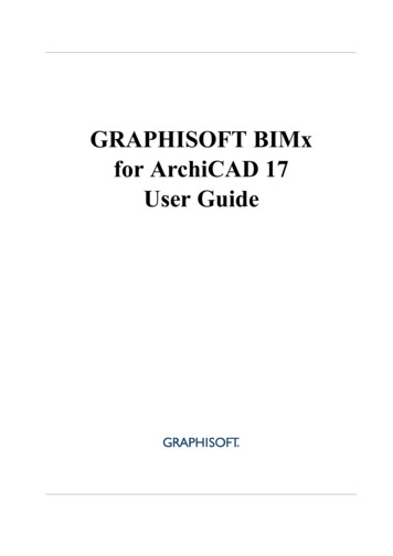 BIMx User Guide For AC17 - Graphisoft