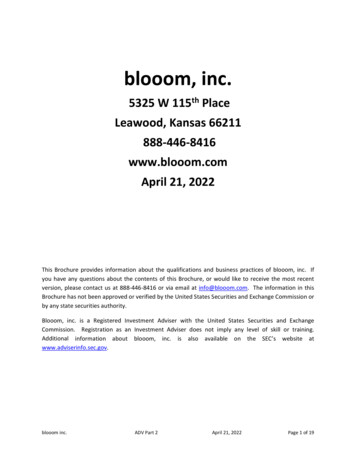 Blooom ADV Part 2AB - 2022