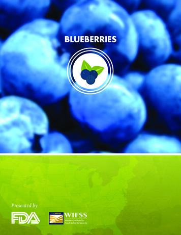 BLUEBERRIES - UC Davis Western Institute For Food Safety & Security