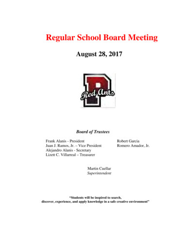 Regular School Board Meeting - Irp-cdn.multiscreensite 
