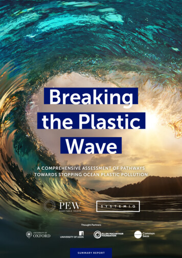 Breaking The Plastic Wave - SYSTEMIQ Ltd.