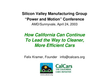 How California Can Continue To Lead The Way To Cleaner, More . - CalCars