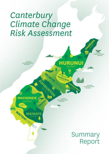 Canterbury Climate Change Risk Assessment