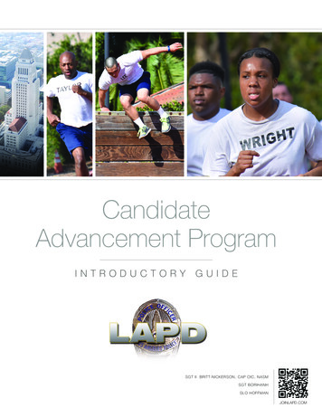 Candidate Advancement Program - Join LAPD