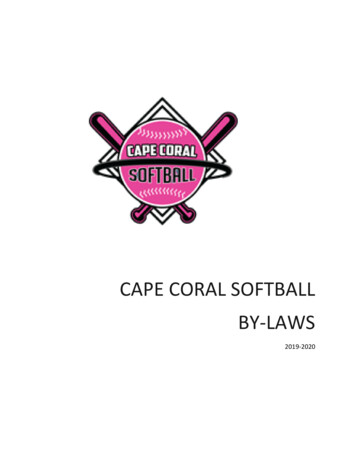 Cape Coral Softball By-laws