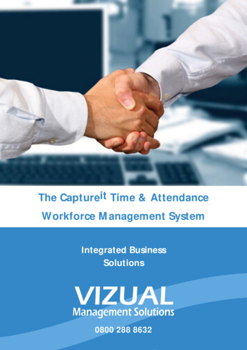 The Captureit Time & Attendance Workforce Management System
