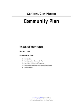 CENTRAL CITY NORTH Community Plan - Los Angeles