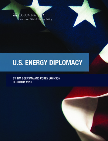 U.s. Energy Diplomacy