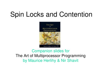 Spin Locks And Contention - Brown University