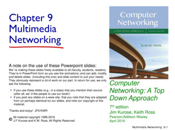 Chapter 9 Multimedia Networking - York University