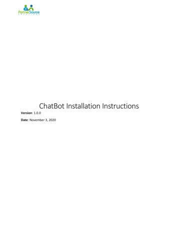 ChatBot Installation Instructions - PartnerSource Solutions