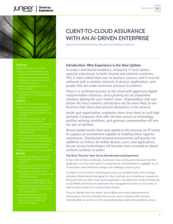 Client-to-Cloud Assurance With An AI-driven Enterprise Solution Brief