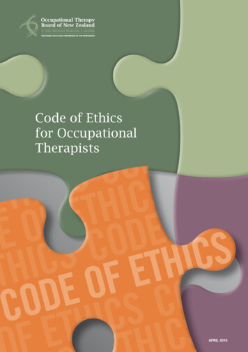 Code Of Ethics For Occupational Therapists - OTBNZ