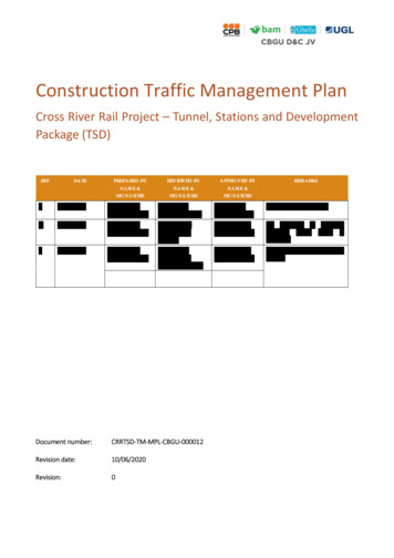 Construction Traffic Management Plan - Amazon Web Services, Inc.