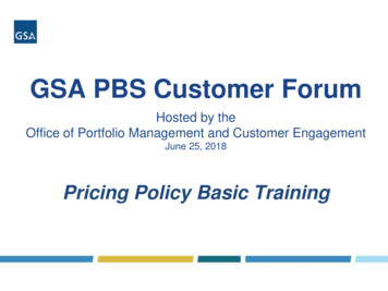 GSA PBS Customer Forum
