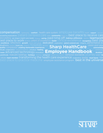 Sharp HealthCare Employee Handbook - Radancy