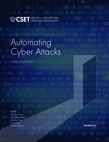 Automating Cyber Attacks - CSET
