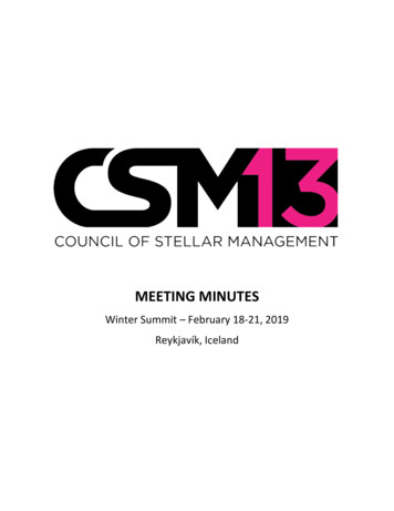 MEETING MINUTES - Web.ccpgamescdn 