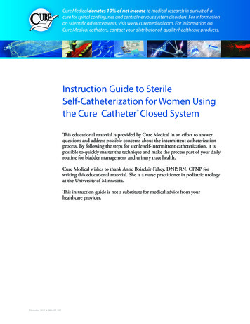 Cure Coude Tip Unisex Closed System Catheter Kit Instruction Guide For .