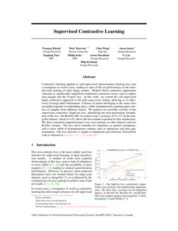 Supervised Contrastive Learning - NeurIPS